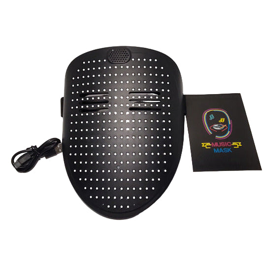 Dynamic LED Face Mask with Gesture Controls, Luminous Digital Display for Parties